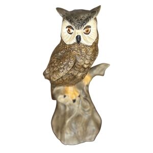Ceramic Owl Figurine